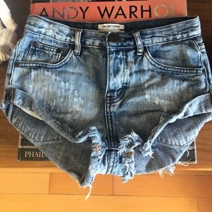 One Teaspoon Denim shorts